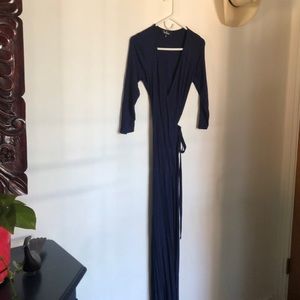 Lulus long wrap maxi dress